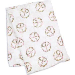 Lulujo - hydrofiele doek - swaddle - bamboo - 120x120 cm - Peace