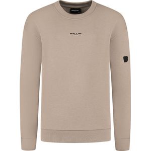 Ballin Amsterdam - Jongens Loose Fit Sweaters Crewneck LS - Taupe - Maat 12