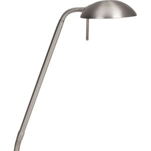 Tafellamp Biron | 1 lichts | brons / bruin | glas / metaal | in hoogte verstelbaar tot 52 cm | bureaulamp | modern / industrieel design