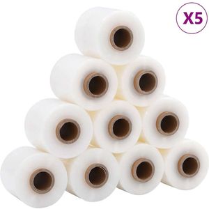 vidaXL - Stretchfolies - 50 - stuks - transparant - 23 - µm - 10 - cm - x - 150 - m