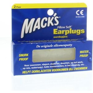 Macks - Pillow Soft Silicone  - Oordoppen - 2 paar
