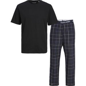 Jack & Jones Heren Pyjamaset JACBASIC Zwart/Donkerblauw - Maat XXL