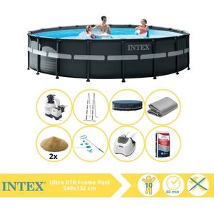 Intex Ultra XTR Frame Zwembad - Opzetzwembad - 549x132 cm - Inclusief Filterzand, Onderhoudsset, Zoutsysteem en Zout