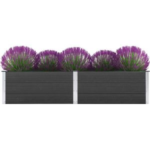 VidaXL Verhoogde Plantenbak 250x50x54 cm - HKC Grijs