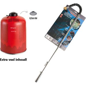 Onkruidbrander ""Big Red"" - met extra gevulde propaanfles - brander met piezo ontstekingen ergonomische handgreep