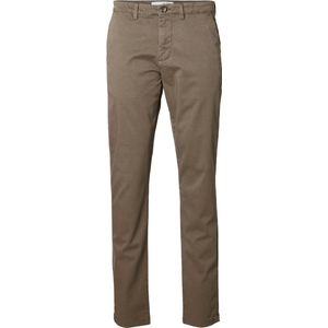 Selected Homme Heren Chino Broek SLHSLIM-NEW MILES slim Bruin 31W / 32L Volwassenen