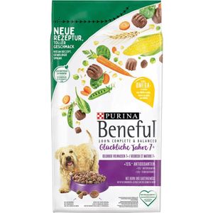 3x Purina Beneful Gelukkig Volwassen 7plus 1.4 kg - Honden droogvoer - Kip - Groente