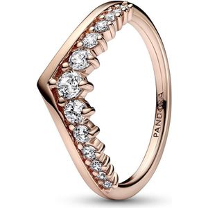Pandora Timeless Dames Ring Gouden plating;Zilver - Roségoudkleurig - 18.50 mm / maat 58