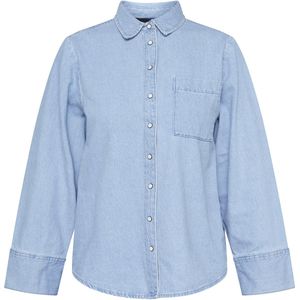 SISTERS POINT Osa-n.sh - Dames Blouse - L. blue wash - Maat L