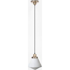 Art Deco Trade - Hanglamp aan snoer Luxe School Small 20's Brons