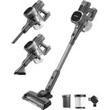 Auronic Steelstofzuiger Draadloos - Zelfstaande Steelstofzuiger - Zonder Zak - 220W - Vacuum Cleaner - Grijs