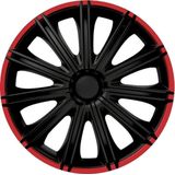 Autostyle Wieldoppen 16 inch Nero Zwart/Rood - ABS