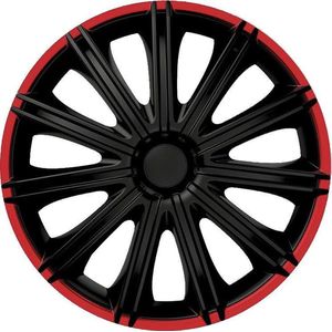 Autostyle Wieldoppen 16 inch Nero Zwart/Rood - ABS