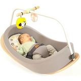 Mamatoyz Babygym - Loop 3-in-1 - Katoen/hout - 90 X 50 Cm - Grijs