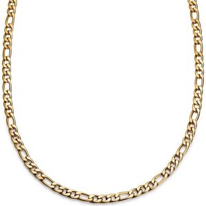 Lucleon - Heren - Roestvrij Staal Schakelketting - Goudkleurig