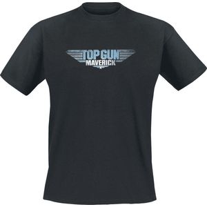 Top Gun: Maverick - Movie Logo Mannen T-Shirt - Zwart - S
