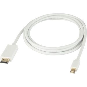 MINI display Poort naar HDMI / Kabellengte 1.8 meter / Vergulde connectoren