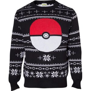 Difuzed Pokémon Kersttrui Maat XXL - Zwart