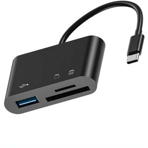 SD Kaartlezer - USB C SD kaart lezer - USB 3.0 - zwart