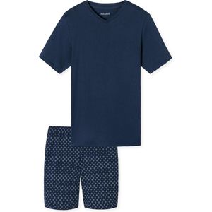 Schiesser pyjama kort Heren kortama - admiral - Maat 3XL