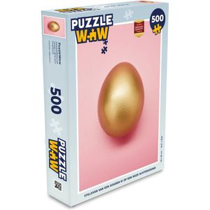Puzzel Ei - Goud - Roze - Legpuzzel - Puzzel 500 stukjes