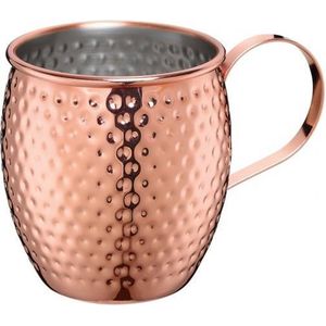 Cilio - Moscow mule - beker - 0,5L - koper - roestvrijstaal - gehamerd