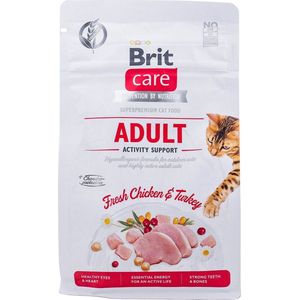 Brit Care Cat Grain-Free Adult Activity Support, 400 gram - Katten droogvoer - Graanvrij - Activity