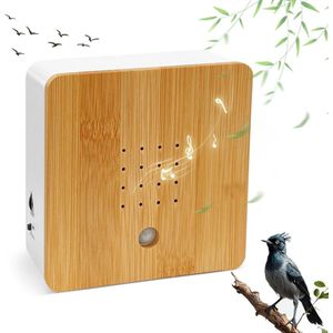 Chirp Motion Detector Box Nature Sounds - Wood Sensor for Living Room, Toilet, Bathroom, Garden Outdoor