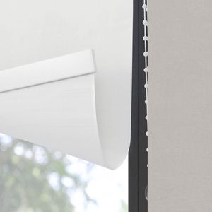 Dutchblinds Rolgordijn - verduisterend - Wit - 215x190cm - Raamdecoratie op maat