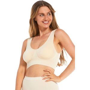 MAGIC Bodyfashion Niet-voorgevormde Bh Top Comfort Bra Bamboo Ecru