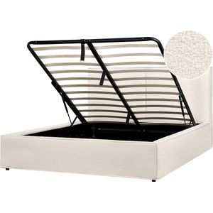 MOISSAC - Tweepersoonsbed - Gebroken wit - 160 x 200 cm - Polyester