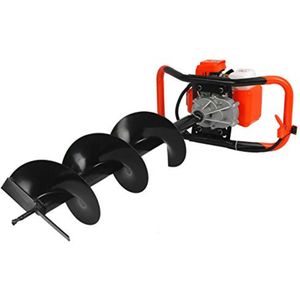ZRSS® Grondboor benzine - Palenboor - Meerdere boordiameters - 2-takt motor