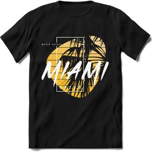 Miami Beach | TSK Studio Zomer Kleding  T-Shirt | Geel | Heren / Dames | Perfect Strand Shirt Verjaardag Cadeau Maat 3XL