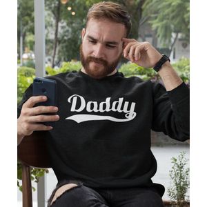 Vaderdag Trui Daddy | Kleur Zwart | Maat L | Vaderdag Kados / Cadeautjes