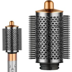 CRLYN® Ronde Volumeborstel Opzetstuk - Multistyler - Haarstyler föhn - Diffuser voor Krullen - Goud met Zilver