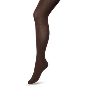 Bonnie Doon Biologisch Katoenen Maillot Dames Donker Bruin maat 38/40 M - Uitstekende pasvorm - Gladde Naden - OEKO-TEX gecertificeerd - Bio Cotton Tights - Duurzaam en Huidvriendelijk Bio Katoen - Donkerbruin - Dark Brown - BP051900.106