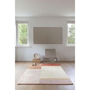 LIGNE PURE Unite – vloerkleed – tapijt – handgeweven – modern – viscose – luxueus – Multi Roze Goud - 140x200
