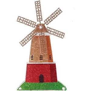 Diamond Painting staand ornament met beweging Molen (26cm)