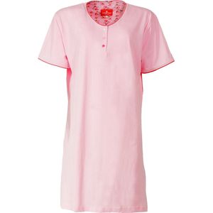 Tenderness Dames Nachthemd - 100% Katoen - Licht Roze - Maat M