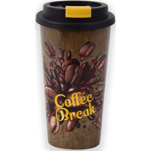 Travel Mug - 450 ml - Koffiebeker to go - Mok koffie of thee - Reisbeker, koffiebeker - coffee to go beker - CRUISING TRAVEL MUG - To-Go beker coffee break kleine formaat