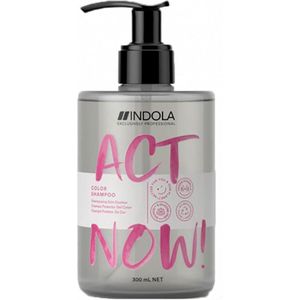 Indola Act Now! Color Shampoo 300ml - Normale shampoo vrouwen - Voor Alle haartypes