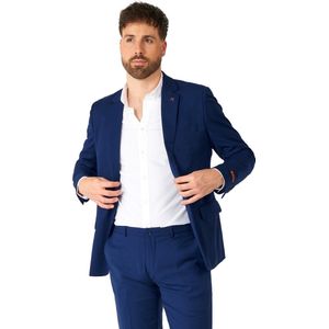 OppoSuits Daily Dark Blue - Casual Heren Pak - Marine Blauw - Maat EU 54