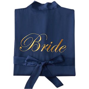 Fiory Kimono Bride| Badjas Bruid| Kimono Bride| Kimono Opdruk| Trouwen| Donkerblauw | M