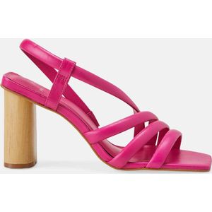 Mangará Cedro Dames sandalen Geitenleer - 8cm Hak - Roze - Maat 41