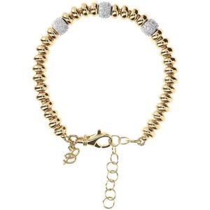 Shiny Round Link stretch bracelet WSBZ01048YWY