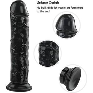 seksspeelgoed voor koppels, anale dildo's, realistische siliconen dubbele dildo met 3D-testikels 25 cm