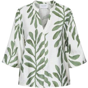 SisterS point Blouse Viaba Sh2 18578 Cream/khaki Dames Maat - XL