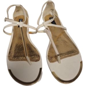 BLINK-SANDAL WHITE/GOLD DETAILS-SIZE 41