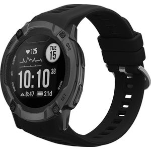 kwmobile bandje geschikt voor Garmin Instinct 2S - Armband voor fitnesstracker in zwart - Horlogeband
