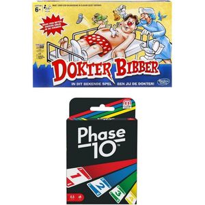Spellenbundel - 2 Stuks - Dokter Bibber & Phase 10
